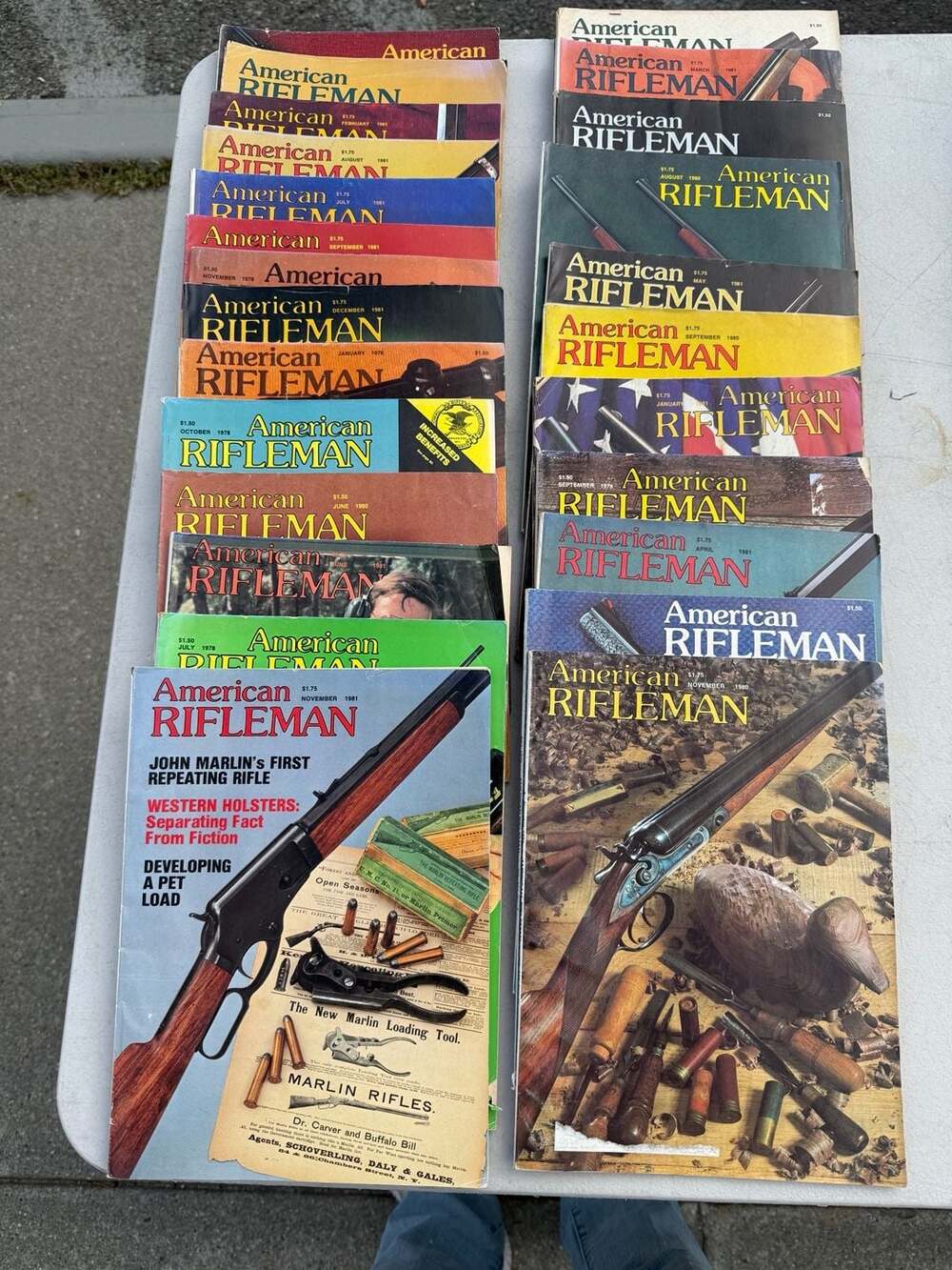 Vintage American Rifleman Magazine Lot 1978-1981 Set of 24